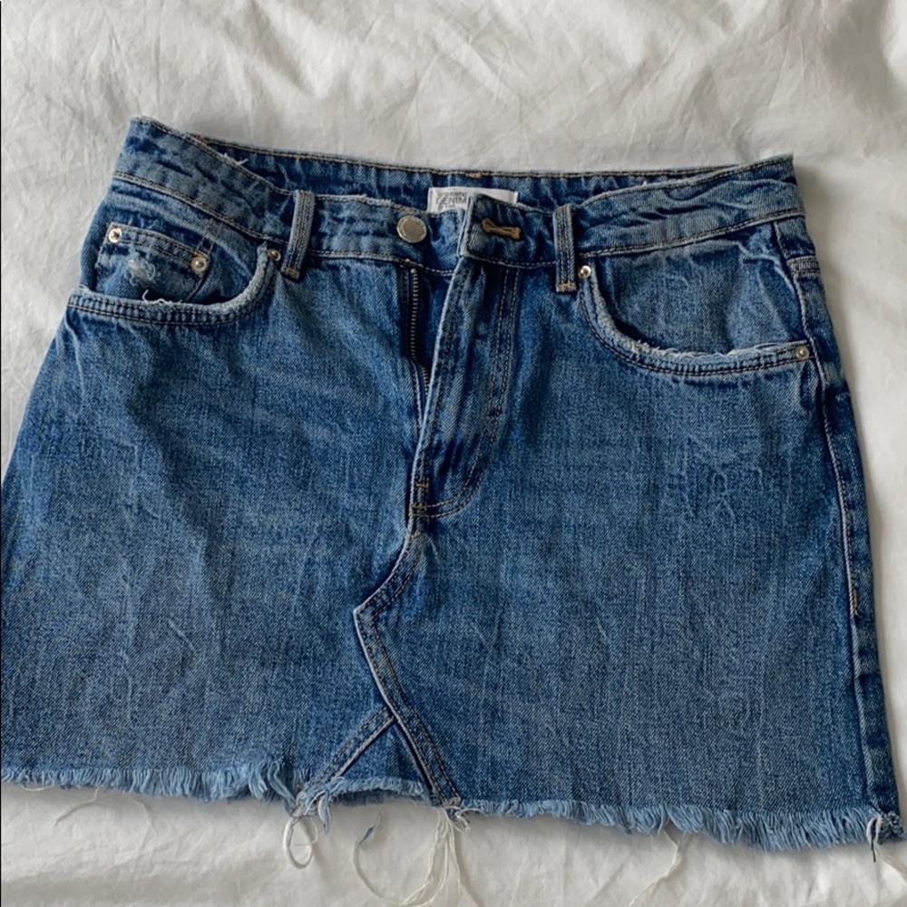 Denim mini skirt